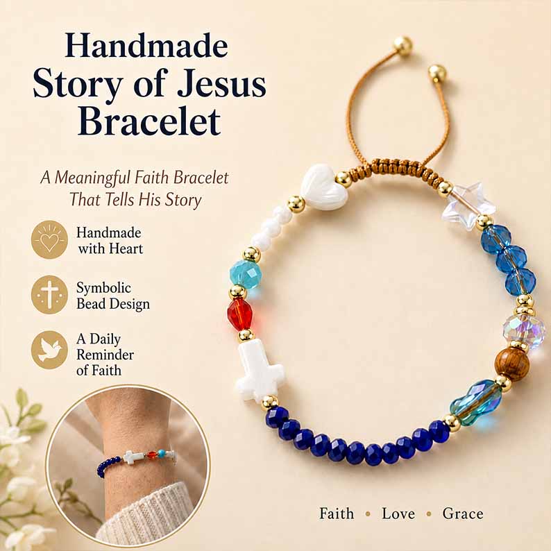 🎁 Handmade Story of Jesus Bracelet