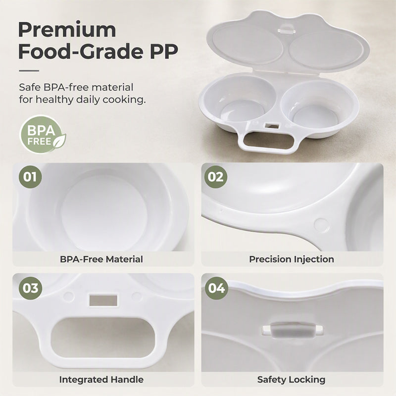 🥗🎁 50% OFF! Microwave Egg Poacher -Dual‑cavity, non‑stick & easy clean. Healthier than frying – stock up & save! 🏠✅