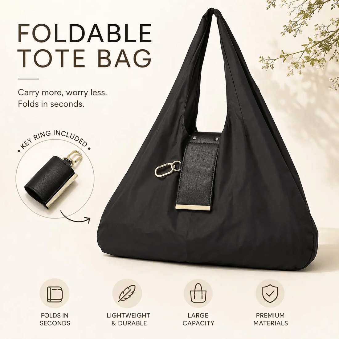 💖⏰Last Day Promotion 60% OFF🔥 -Foldable Mini Keychain Tote