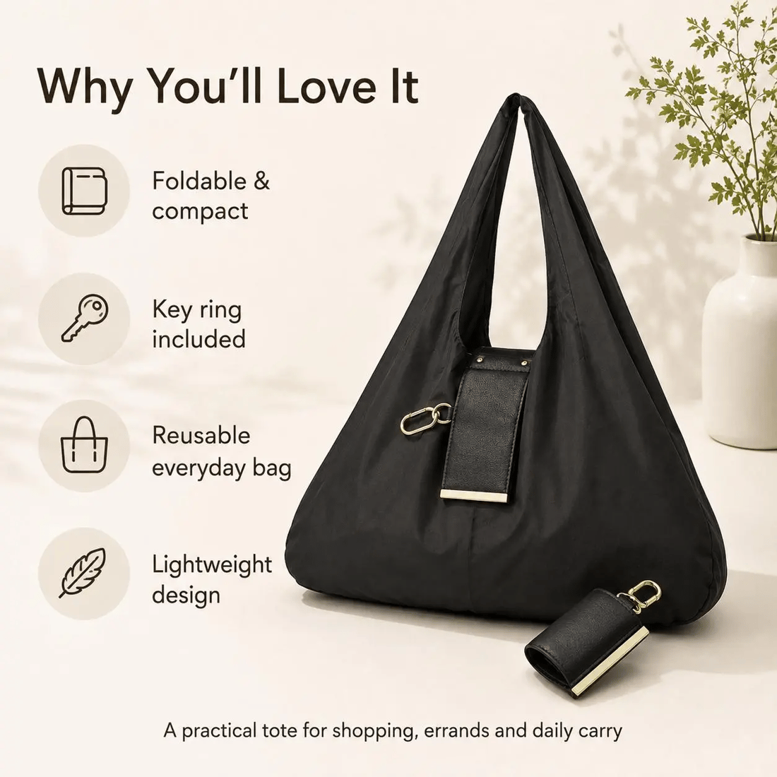 💖⏰Last Day Promotion 60% OFF🔥 -Foldable Mini Keychain Tote