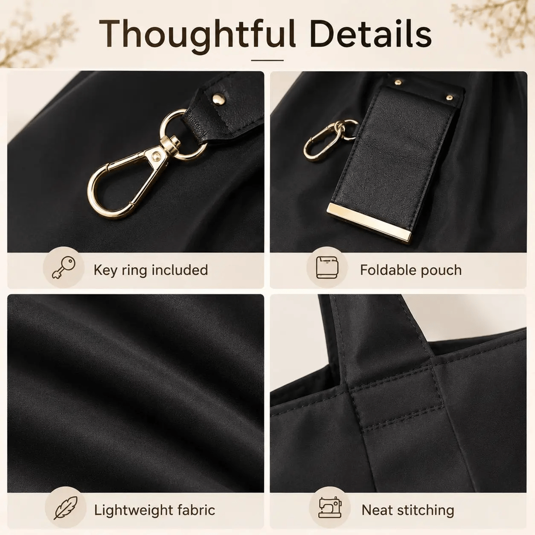 💖⏰Last Day Promotion 60% OFF🔥 -Foldable Mini Keychain Tote