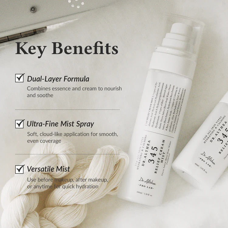 345 Relief Cream Mist – Instant Hydration & Soothing Care