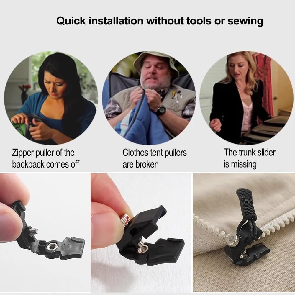 🔥Universal Zipper Repairer-No sewing required，just install it directly