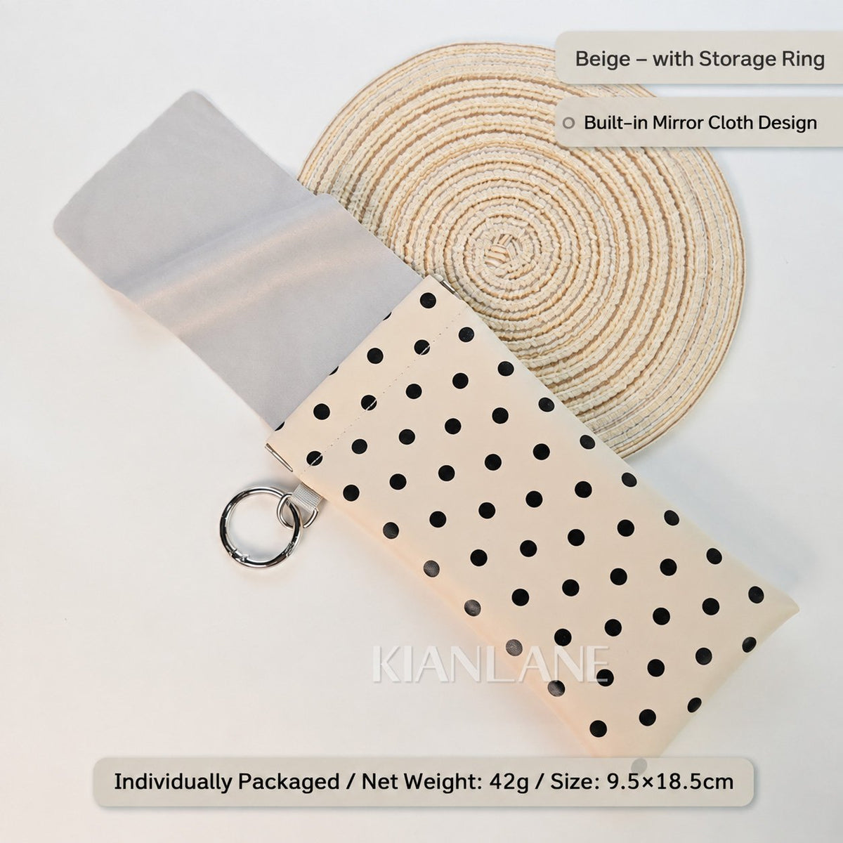 🎁Last 49% Off-Soft PU Leather Sunglasses -Pouch Elastic Opening Eyeglasses Bag