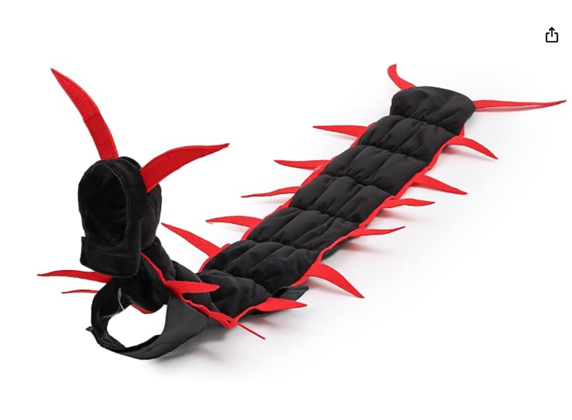 🐱🕷️Halloween Cat Centipede Costume, Funny Pet Role Play Outfit with Adjustable Shoulder Straps