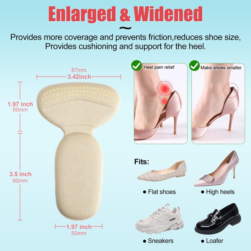 🥿Anti-slip Heel Liners Soft Cushion Heel Protector Pads for Women Men Shoes