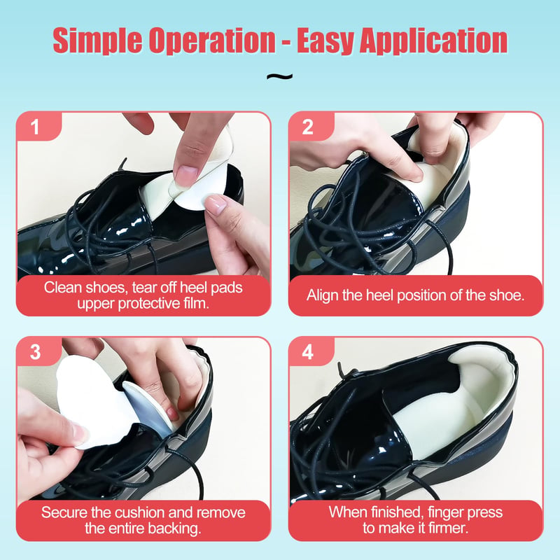 🥿Anti-slip Heel Liners Soft Cushion Heel Protector Pads for Women Men Shoes