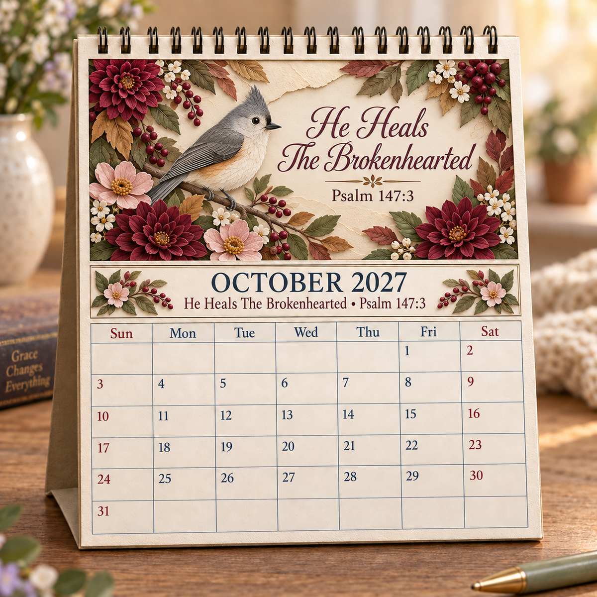 📖 2027 A Year Of Comfort & Strength Bible Verse Calendar