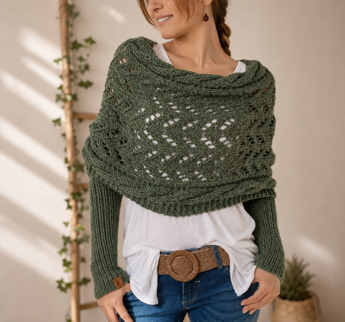🧣Cozy Knit Wrap Shawl – Effortless Fall Layer