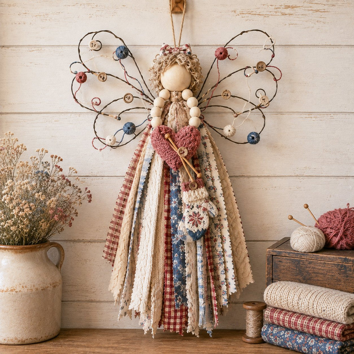🪽 Angel Fabric Hanging DIY Kit – Create a Handmade Angel Full of Meaning（🎁 Buy 2, Get 1 FREE）