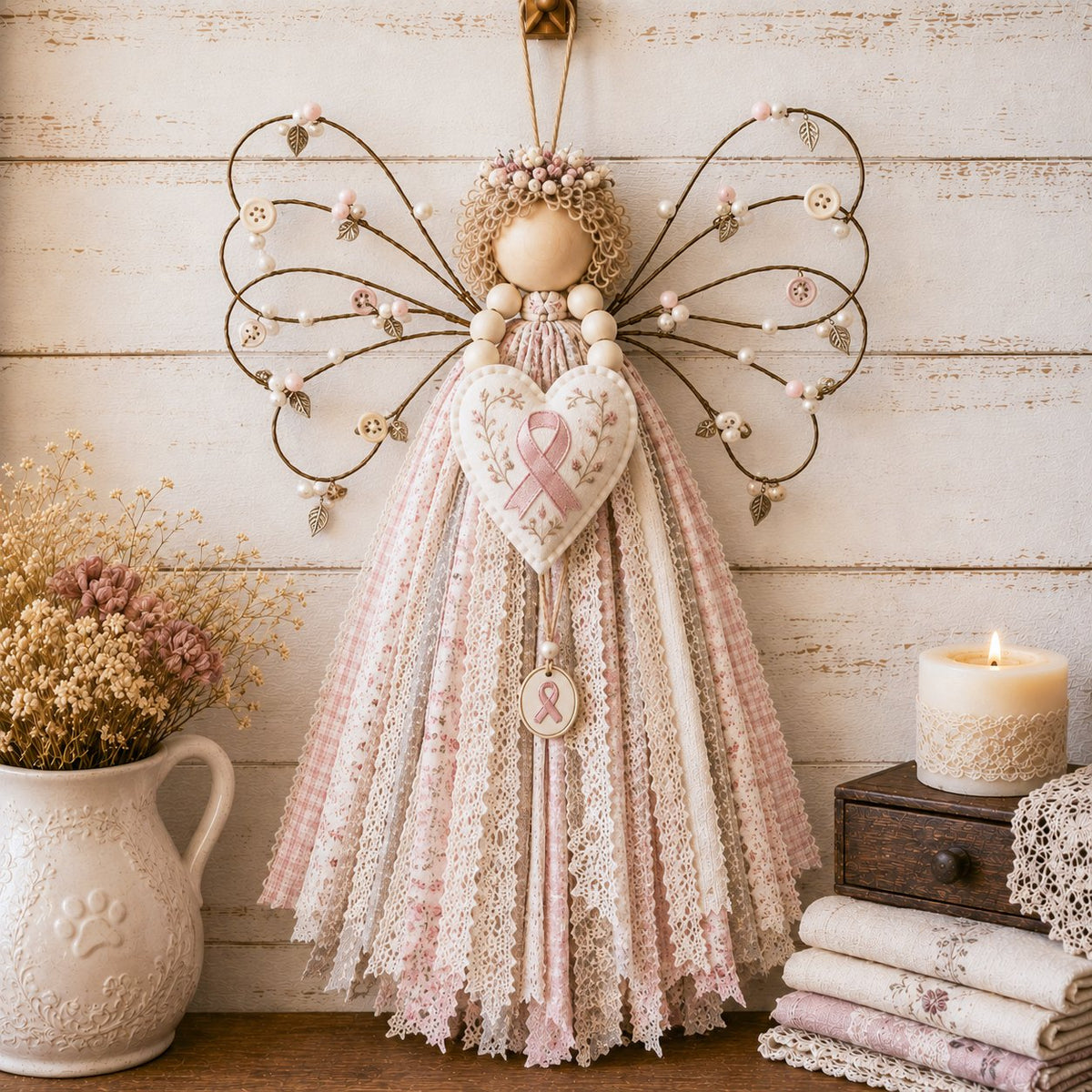 🪽 Angel Fabric Hanging DIY Kit – Create a Handmade Angel Full of Meaning（🎁 Buy 2, Get 1 FREE）