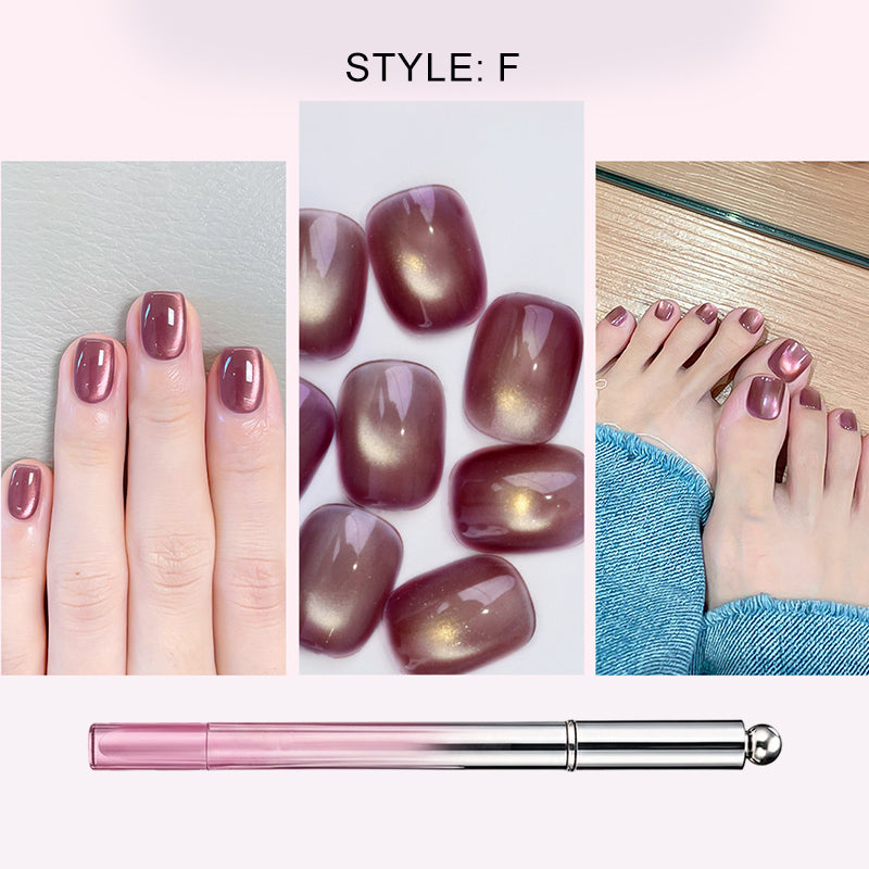 🥳2026 HOT SALE 49% OFF!🥳💞Buy 1 Get 1 Free!💝💫All-in-One Cat Eye Nail Gel Pen – Get a hypnotic cat-eye effect in one stroke! Magnetic gel, lasting shine, salon magic at home. 🖤🌌