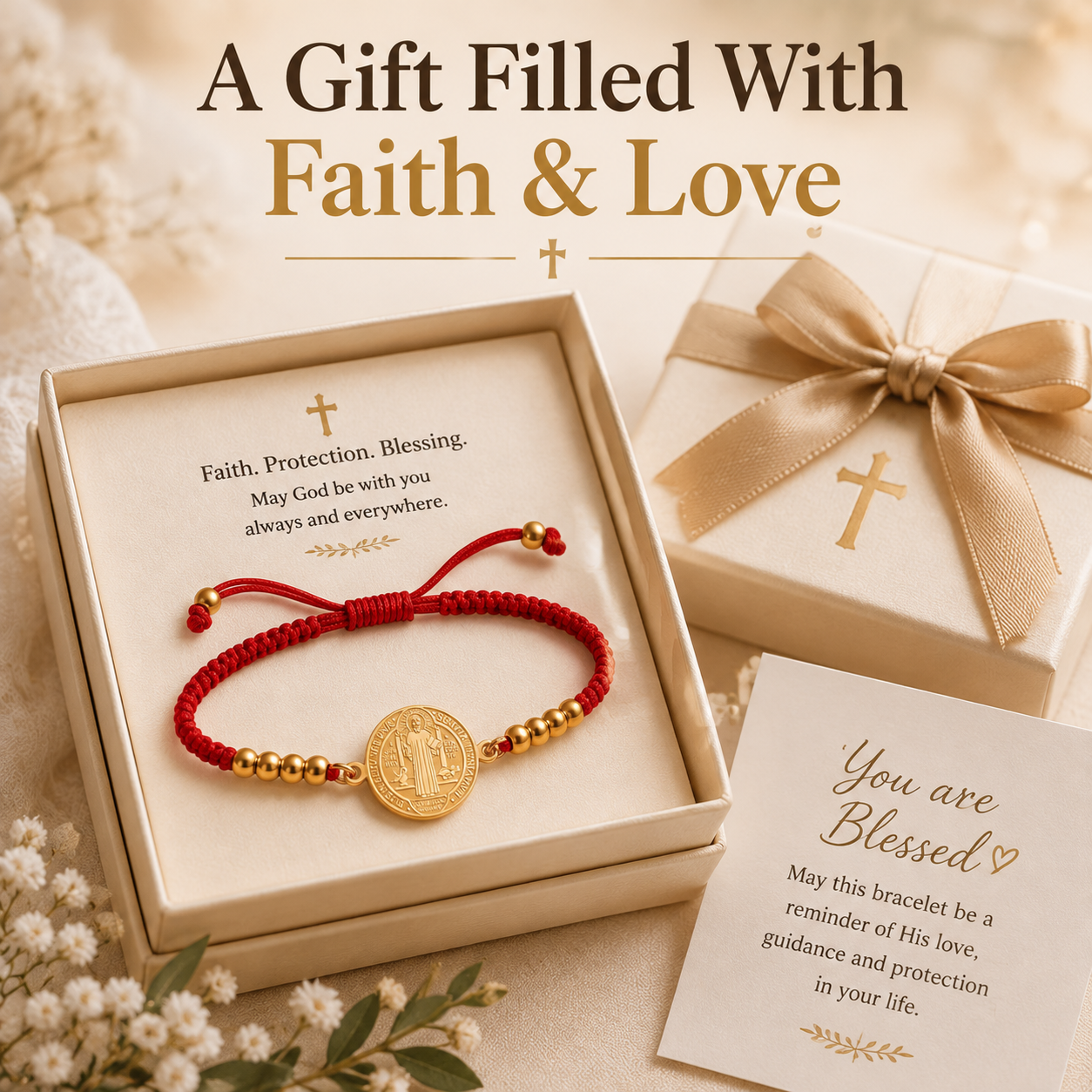 ✝️Saint Benedict Protection Bracelet— A Symbol of Faith. A Reminder of Protection.