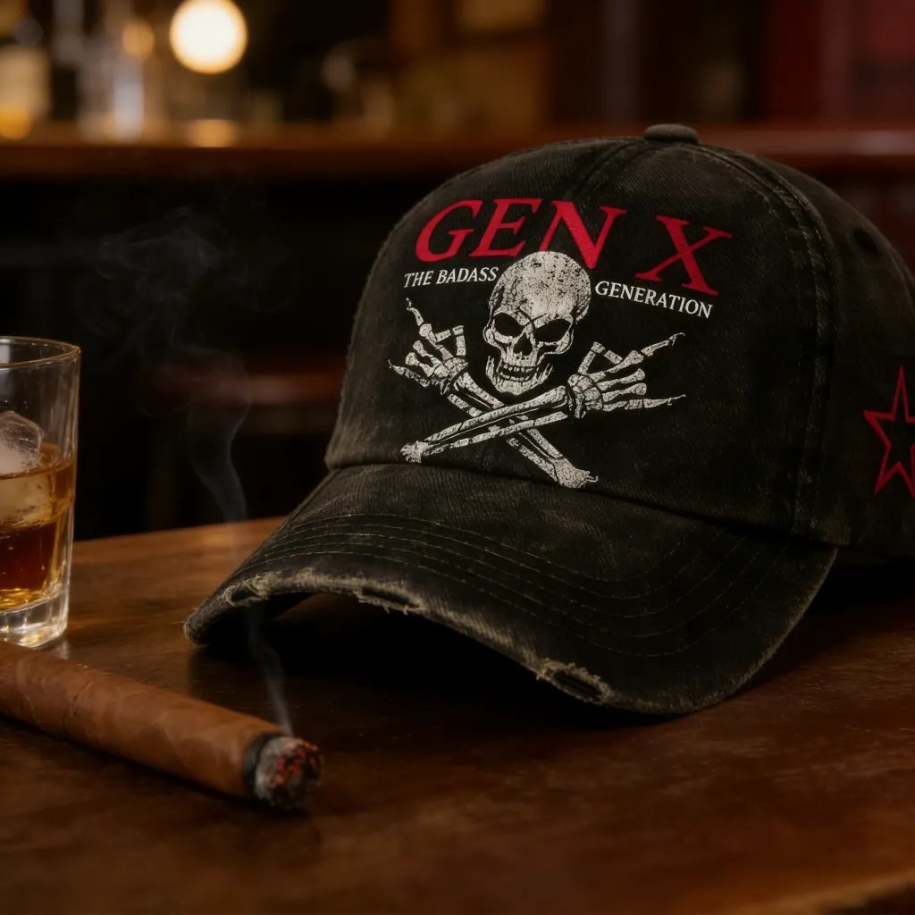 ⚡Flash Sale 50% OFF💀Gen X Rebel Skull Cap🏴‍☠️