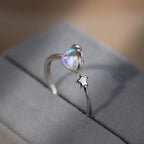 💍Sterling  Adjustable Open Spinner Hug Ring for Teens