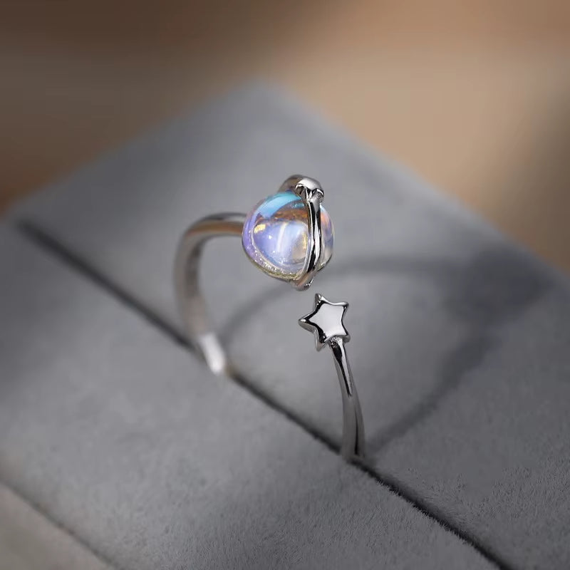 💍Sterling  Adjustable Open Spinner Hug Ring for Teens