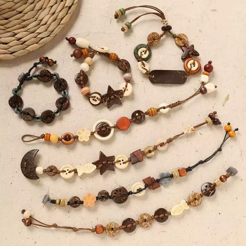 💐Handcrafted Button Charm Bracelet Unique Details. Cozy Style. Made to Feel Like Yours.