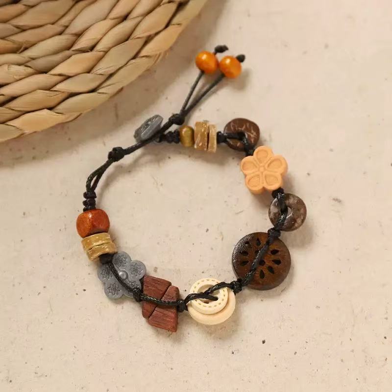 💐Handcrafted Button Charm Bracelet Unique Details. Cozy Style. Made to Feel Like Yours.