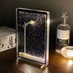 🎅Super Romantic Snow Lights，Flowing Resin DIY Night Light Handmade Craft Kit Gift 🎁for Girlfriend Bestie Snow Scene Lamp