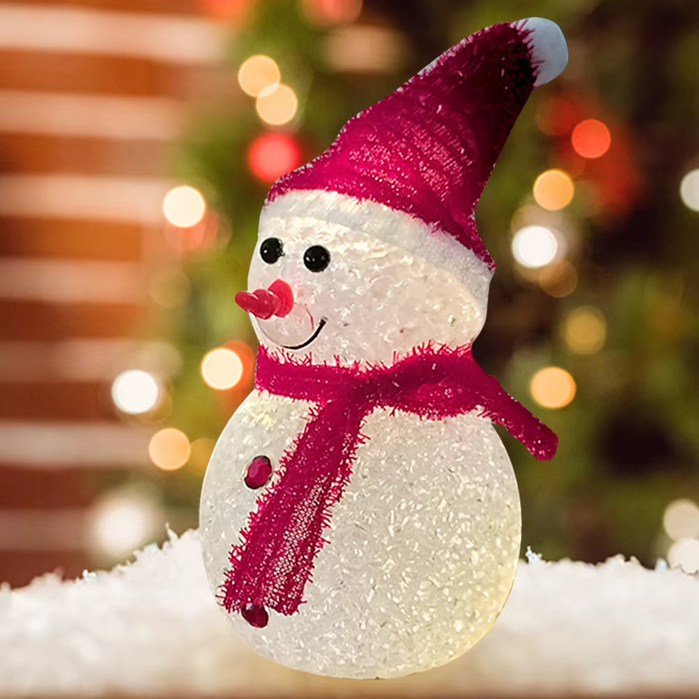 🔥Hot Christmas Sales～🎅Christmas Snowman Decorative Ornament Night Light✨