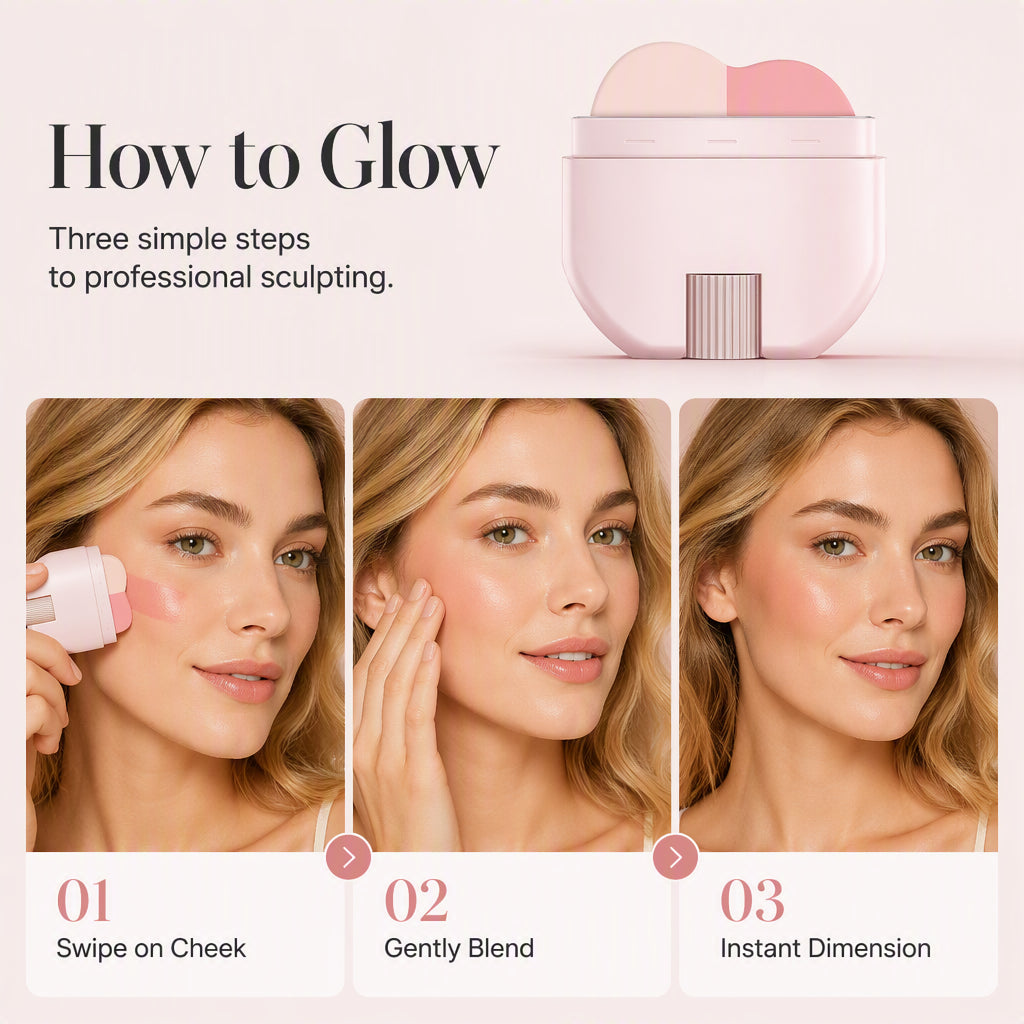 🪞2-in-1 Long-Lasting Highlighter & Blush Stick