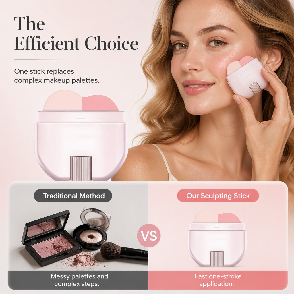 🪞2-in-1 Long-Lasting Highlighter & Blush Stick