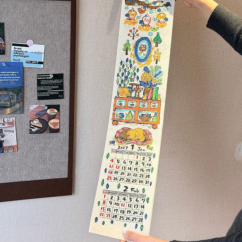 🔥🎁New! 50% OFF🔥Creative 2027 – Wall Calendar in a Long Roll Format