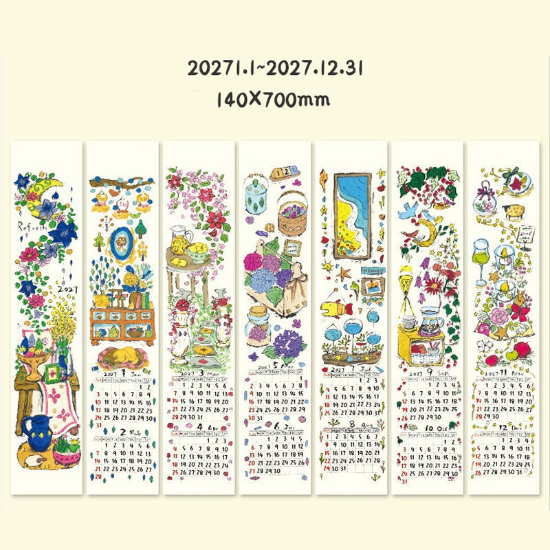 🔥🎁New! 50% OFF🔥Creative 2027 – Wall Calendar in a Long Roll Format