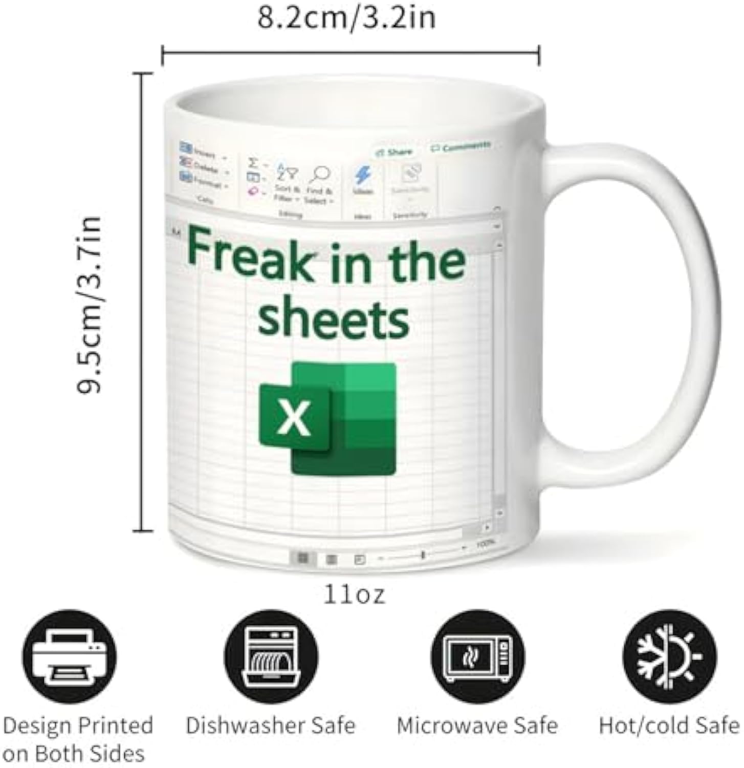 💥Limited Time Offer 🎄✨Funny Excel Coffee Mug,