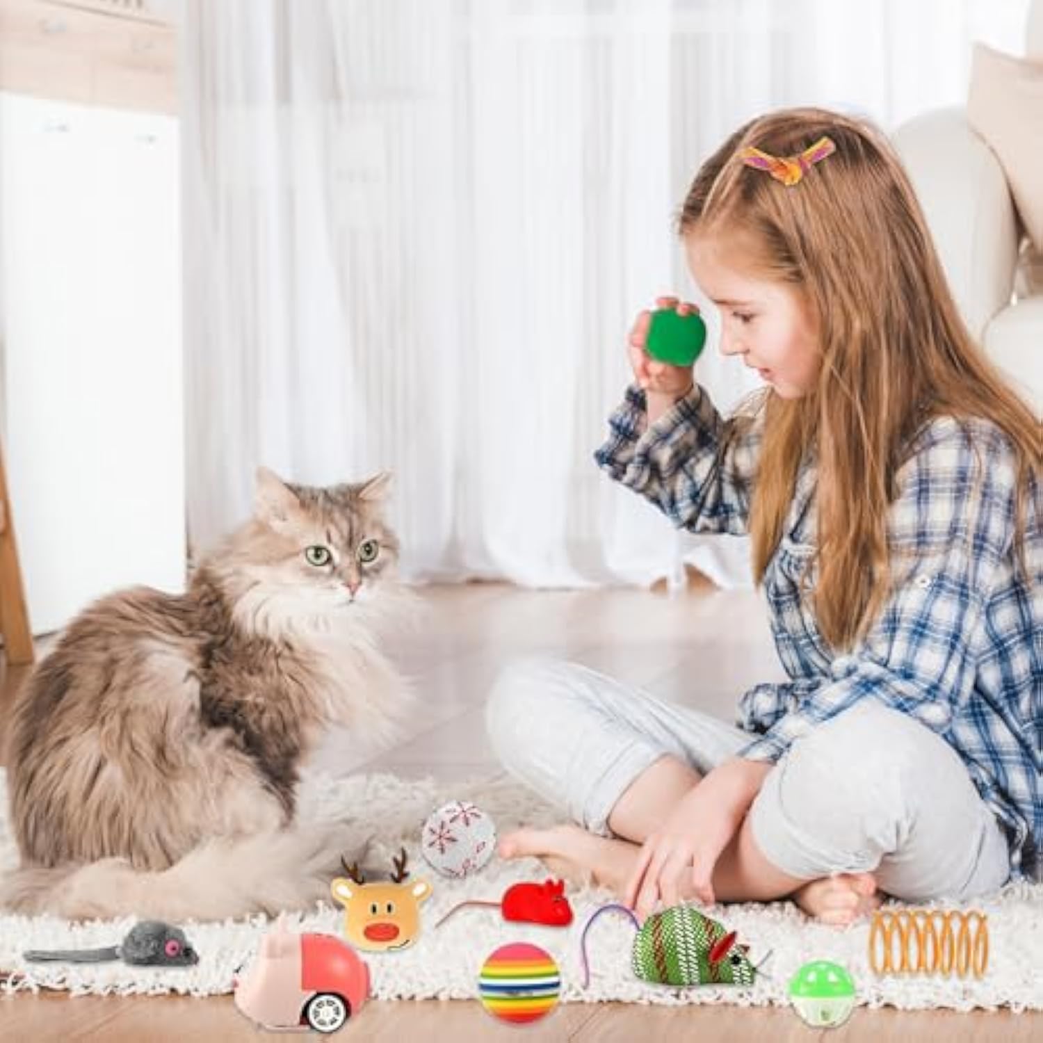 🔥HOT SOLD-Kitten Advent Calendar, Christmas Interactive Cat Toys