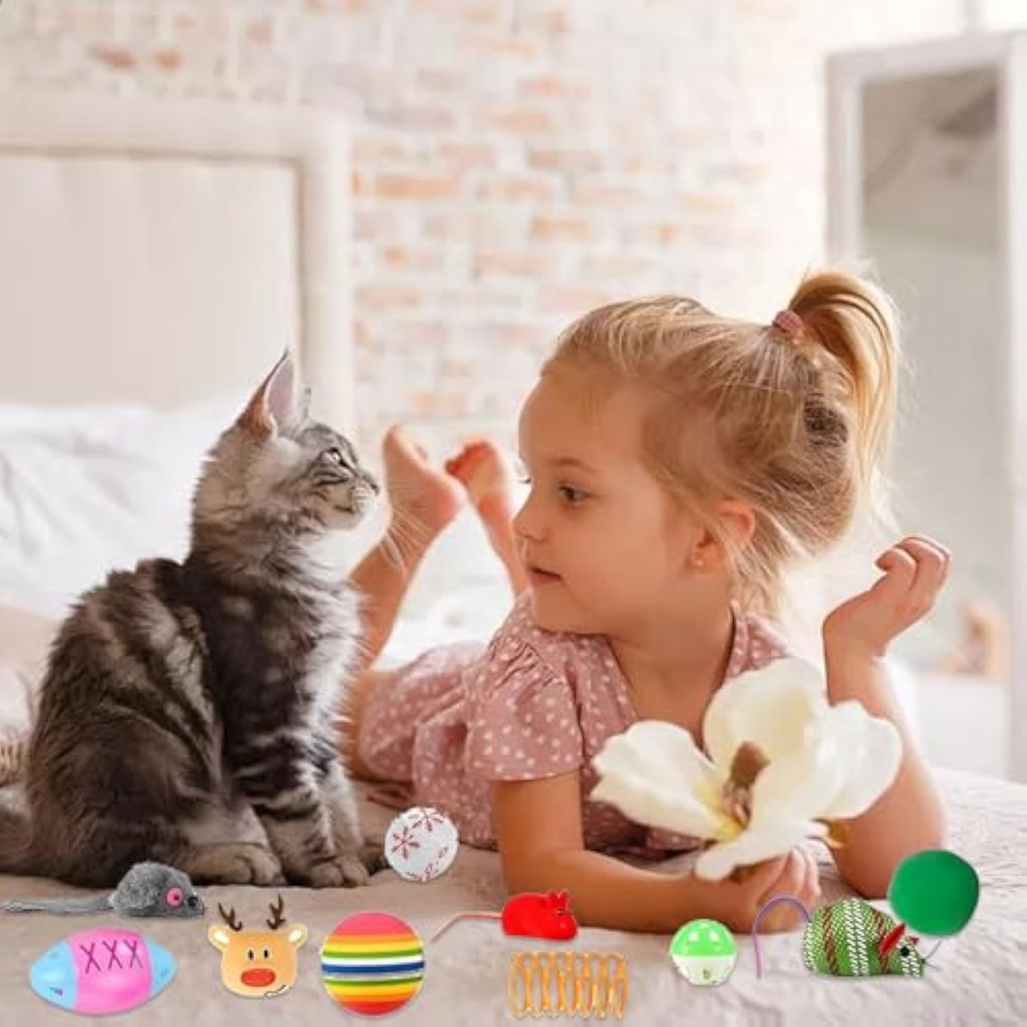 🔥HOT SOLD-Kitten Advent Calendar, Christmas Interactive Cat Toys