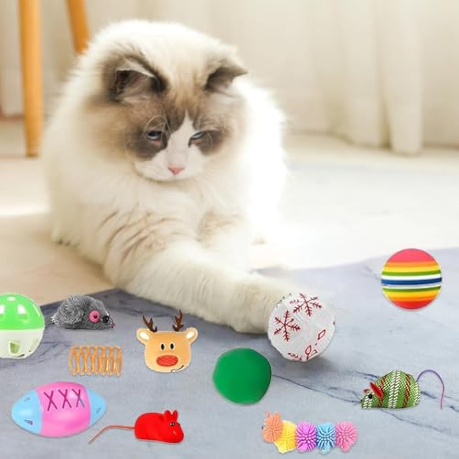 🔥HOT SOLD-Kitten Advent Calendar, Christmas Interactive Cat Toys